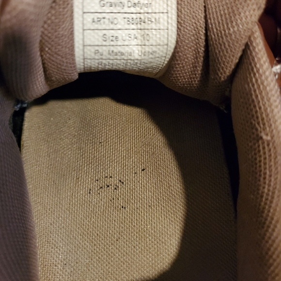 Gravity Defyer Comfort Fit Men's Shoes Sz 10 Brown Leather Sneakers Pls Read - Picture 9 of 13